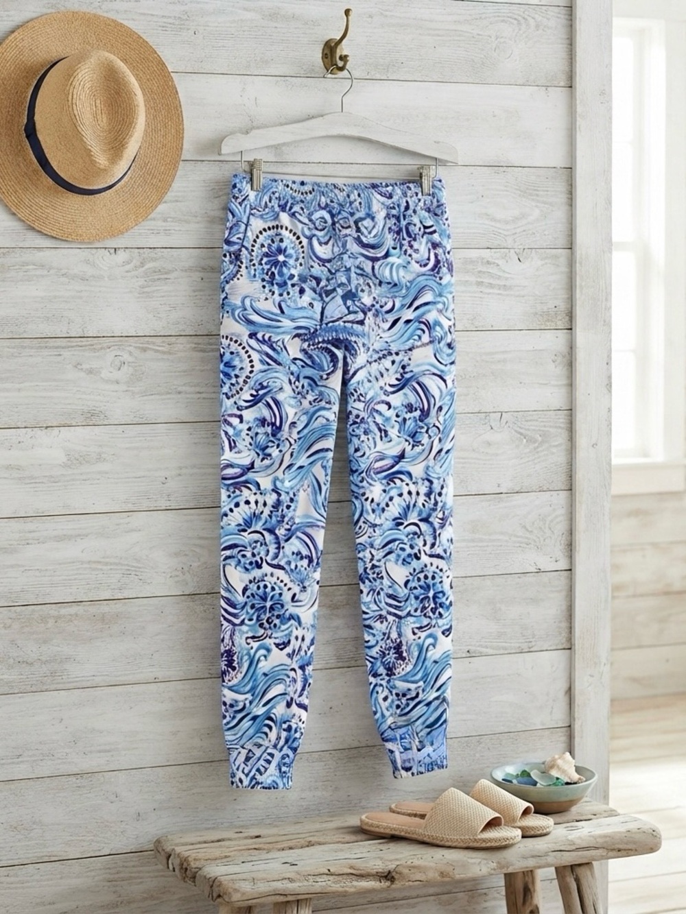 Lilly Pulitzer Joggers 29" Rici Stretch Pant Resort Don’t Be Jelly Medium